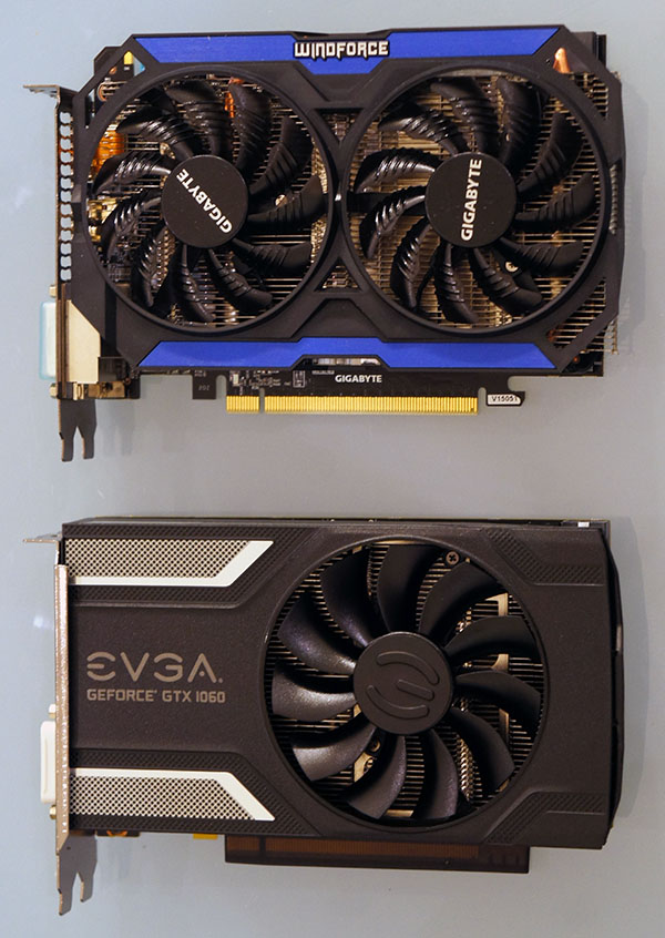 Previous generation GTX 960 compared to current generation GTX 1060 ITX Cards