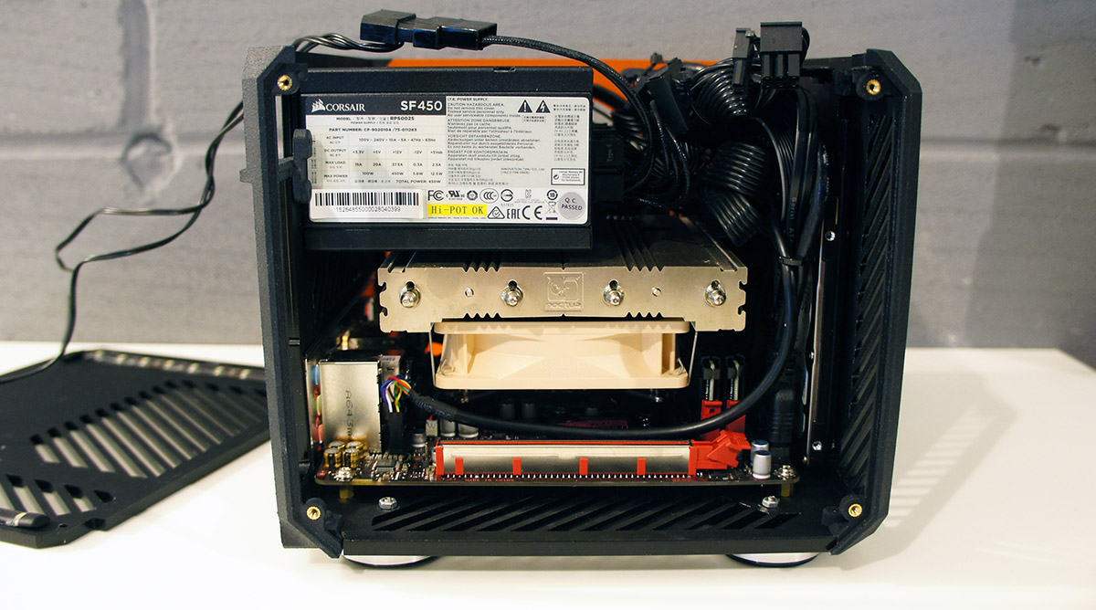 LZ7 side view with Noctua NH-L12 CPU Cooler