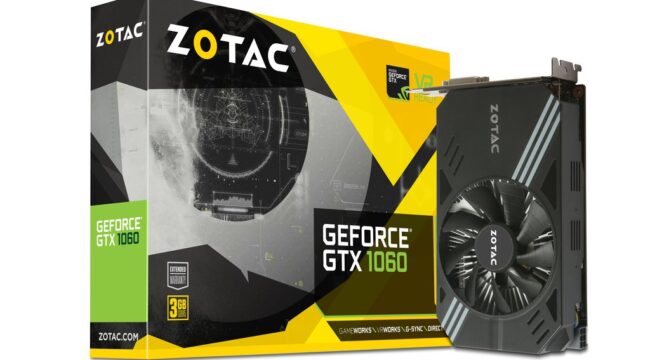 Compact High Performance - Zotac Geforce GTX 1060 3Gb ITX Graphics Card